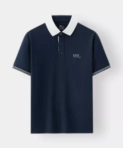 Men's Polo Shirt with Printed Letters 5S Fashion Youthful APC25006